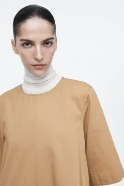 Fashion COS SUKIENKA MINI Z BAWEŁNY Z ZAKŁADKAMI