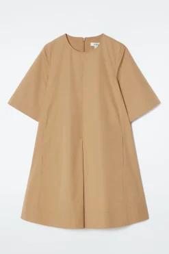 Fashion COS SUKIENKA MINI Z BAWEŁNY Z ZAKŁADKAMI
