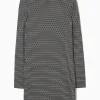 Fashion COS SUKIENKA MINI Z WYWIJANYM GOLFEM Z NADRUKIEM