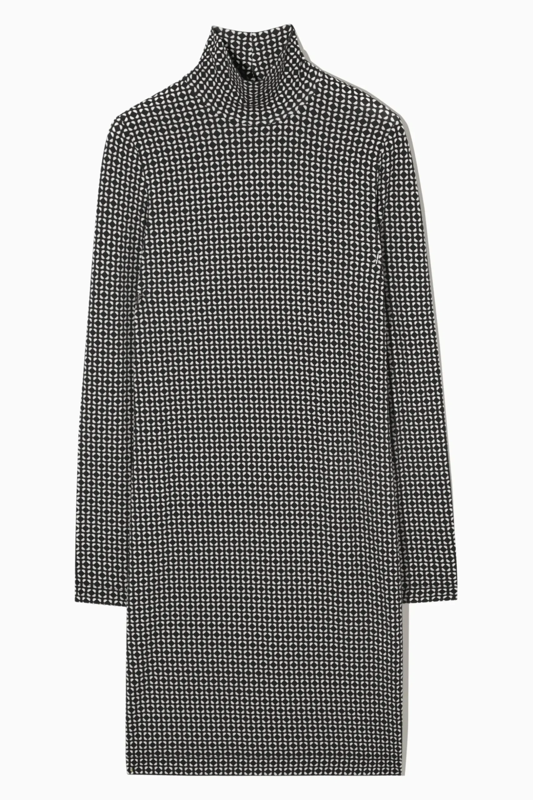 Fashion COS SUKIENKA MINI Z WYWIJANYM GOLFEM Z NADRUKIEM