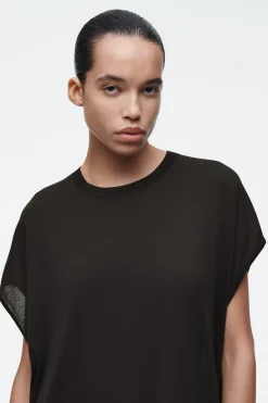 Fashion COS SUKIENKA T-SHIRTOWA Z DZIANINY BAWEŁNIANEJ