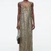 Online COS SUKIENKA TYPU SLIP DRESS W PASKI Z CEKINAMI