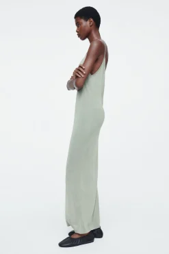 Outlet COS SUKIENKA TYPU SLIP DRESS Z PRZEŚWITUJĄCEJ DZIANINY