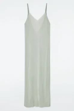 Outlet COS SUKIENKA TYPU SLIP DRESS Z PRZEŚWITUJĄCEJ DZIANINY