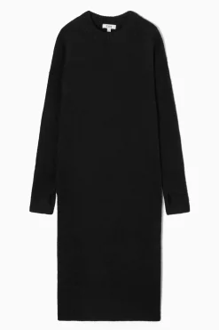 Fashion COS SUKIENKA Z DZIANINY Z WEŁNĄ – OVERSIZED FIT
