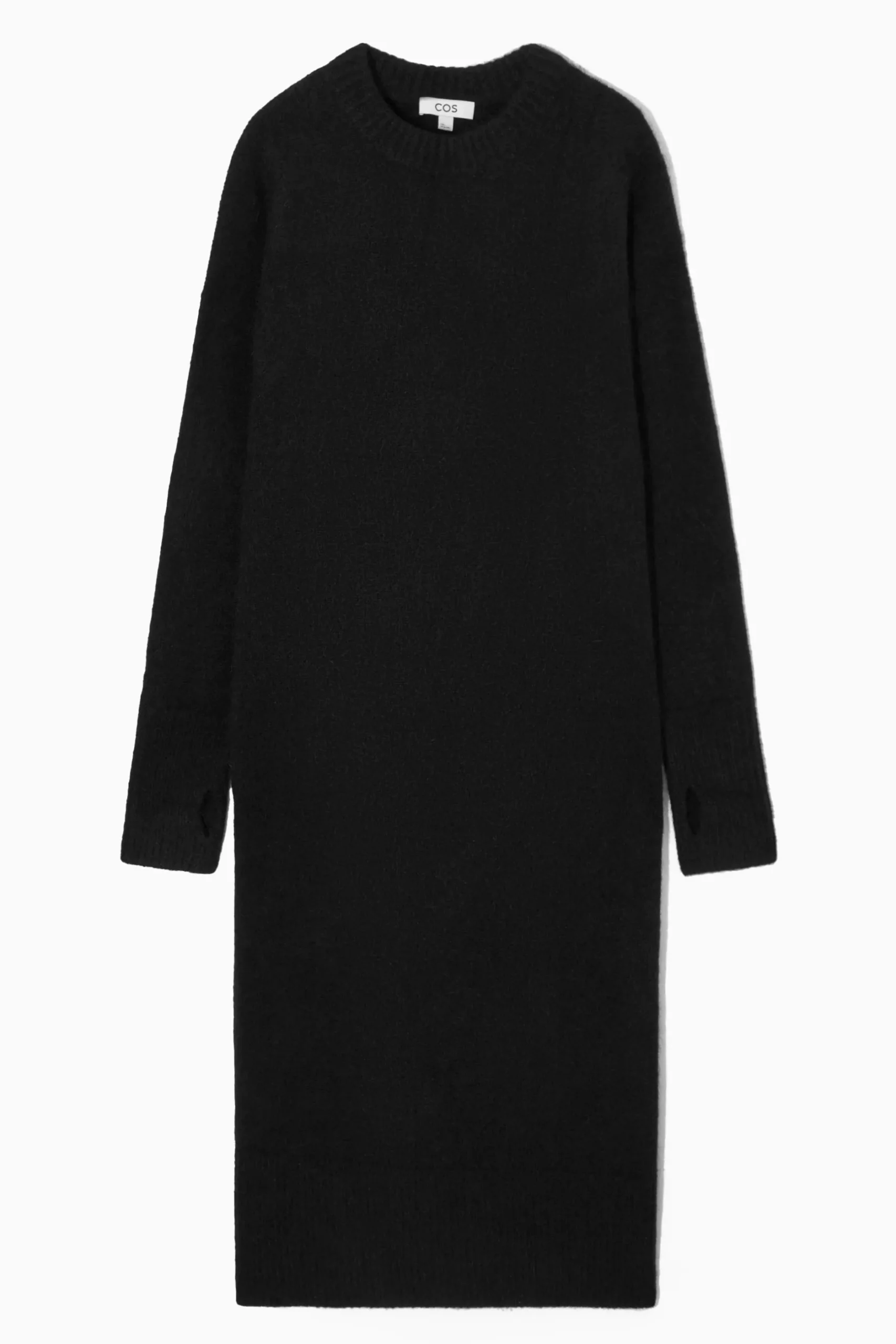 Fashion COS SUKIENKA Z DZIANINY Z WEŁNĄ – OVERSIZED FIT