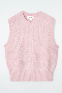 Outlet COS SWETER BEZ RĘKAWÓW Z MOHEREM