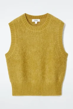 Best COS SWETER BEZ RĘKAWÓW Z MOHEREM