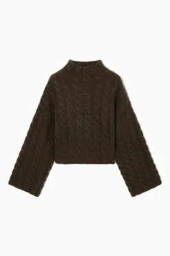 Clearance COS SWETER O WARKOCZOWYM SPLOCIE Z PRZĘDZY Z JAKÓW