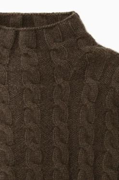 Clearance COS SWETER O WARKOCZOWYM SPLOCIE Z PRZĘDZY Z JAKÓW