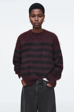 Sale COS SWETER W PASKI ZE SZCZOTKOWANEJ DZIANINY Z MOHEREM