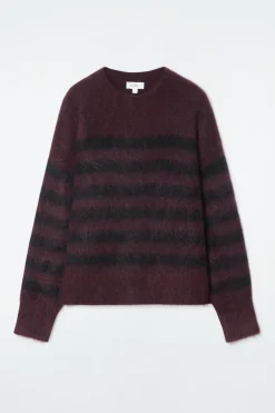 Sale COS SWETER W PASKI ZE SZCZOTKOWANEJ DZIANINY Z MOHEREM