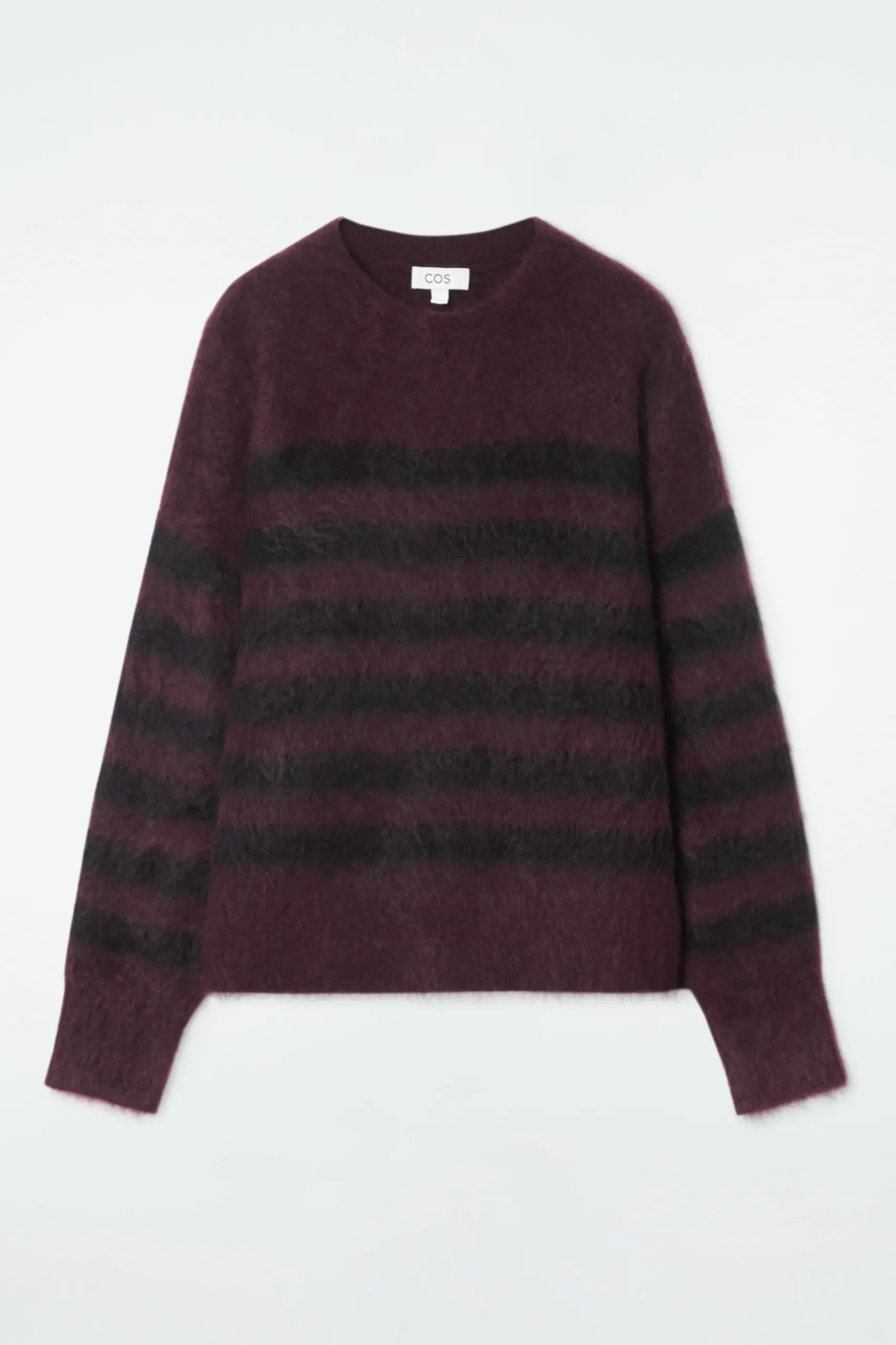 Sale COS SWETER W PASKI ZE SZCZOTKOWANEJ DZIANINY Z MOHEREM