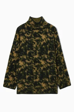 Online COS SWETER Z ŻAKARDOWEJ DZIANINY Z WEŁNĄ Z ALPAKI