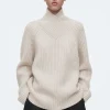 Sale COS SWETER Z CZYSTEGO KASZMIRU Z KOPERTOWYM GOLFEM