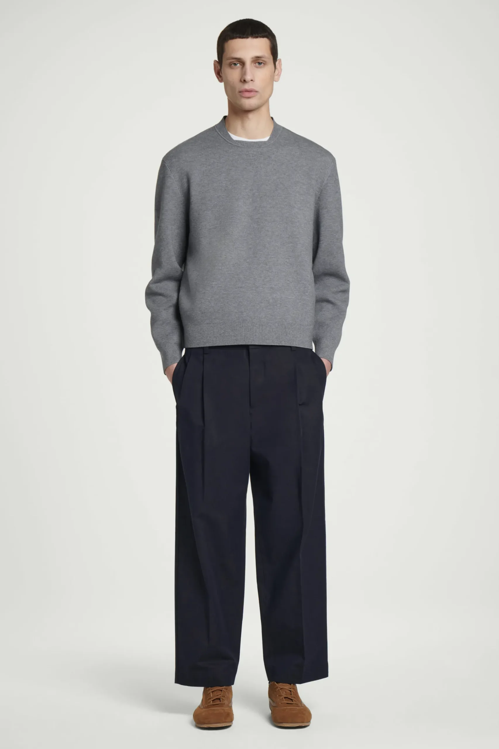 Hot COS SWETER Z DWUSTRONNEJ DZIANINY