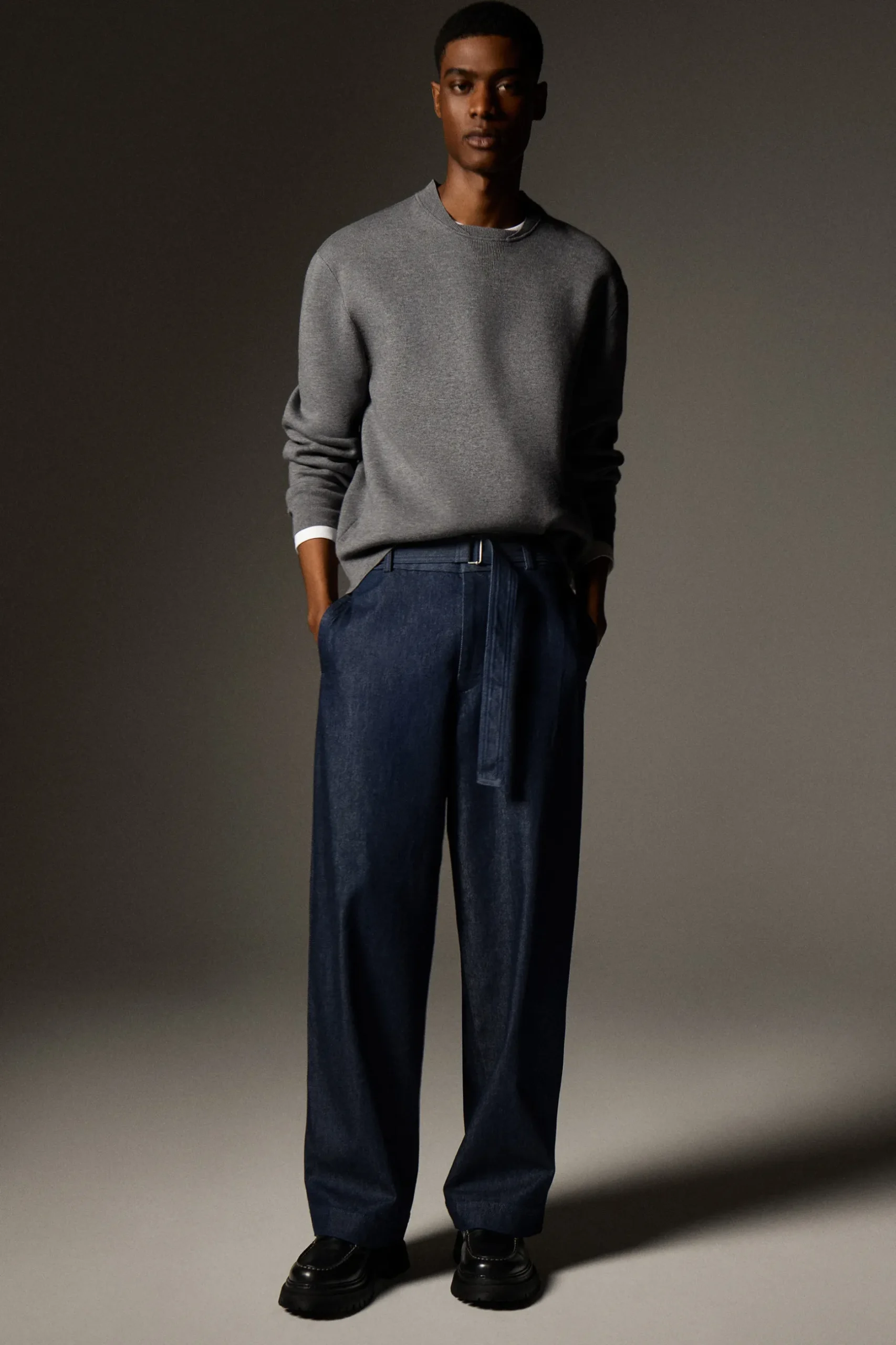 Hot COS SWETER Z DWUSTRONNEJ DZIANINY