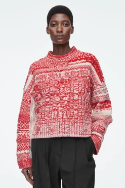 Hot COS SWETER Z KASZMIRU I WEŁNY ZE SPLOTEM FAIR ISLE