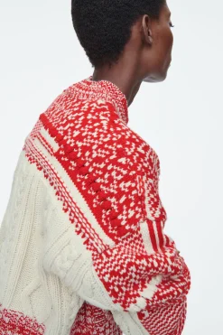 Hot COS SWETER Z KASZMIRU I WEŁNY ZE SPLOTEM FAIR ISLE