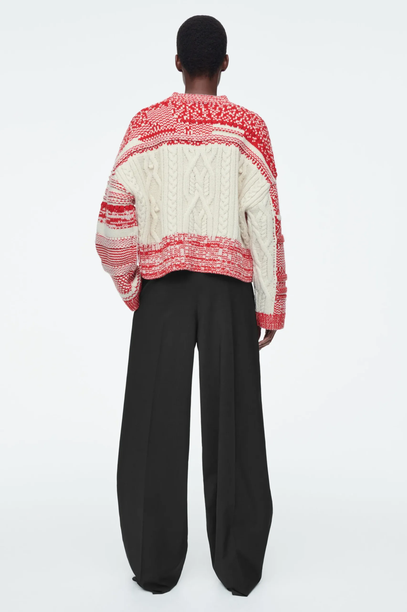 Hot COS SWETER Z KASZMIRU I WEŁNY ZE SPLOTEM FAIR ISLE