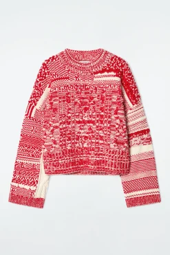 Hot COS SWETER Z KASZMIRU I WEŁNY ZE SPLOTEM FAIR ISLE