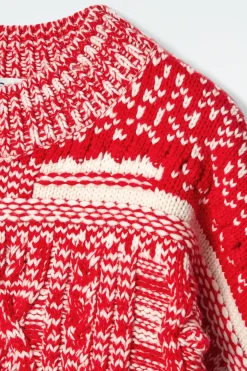 Hot COS SWETER Z KASZMIRU I WEŁNY ZE SPLOTEM FAIR ISLE