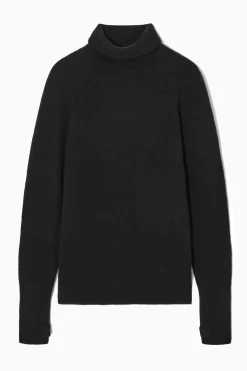 Outlet COS SWETER Z PÓŁGOLFEM Z CZYSTEGO KASZMIRU