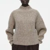 New COS SWETER Z PÓŁGOLFEM Z KONTRASTUJĄCYMI WŁÓKNAMI