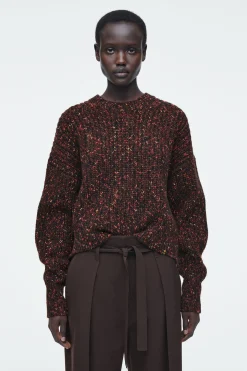 Outlet COS SWETER Z WEŁNĄ Z KONTRASTUJĄCYMI WŁÓKNAMI