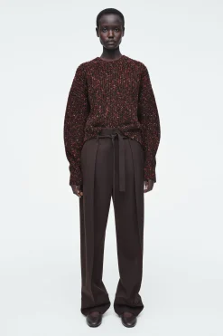 Outlet COS SWETER Z WEŁNĄ Z KONTRASTUJĄCYMI WŁÓKNAMI