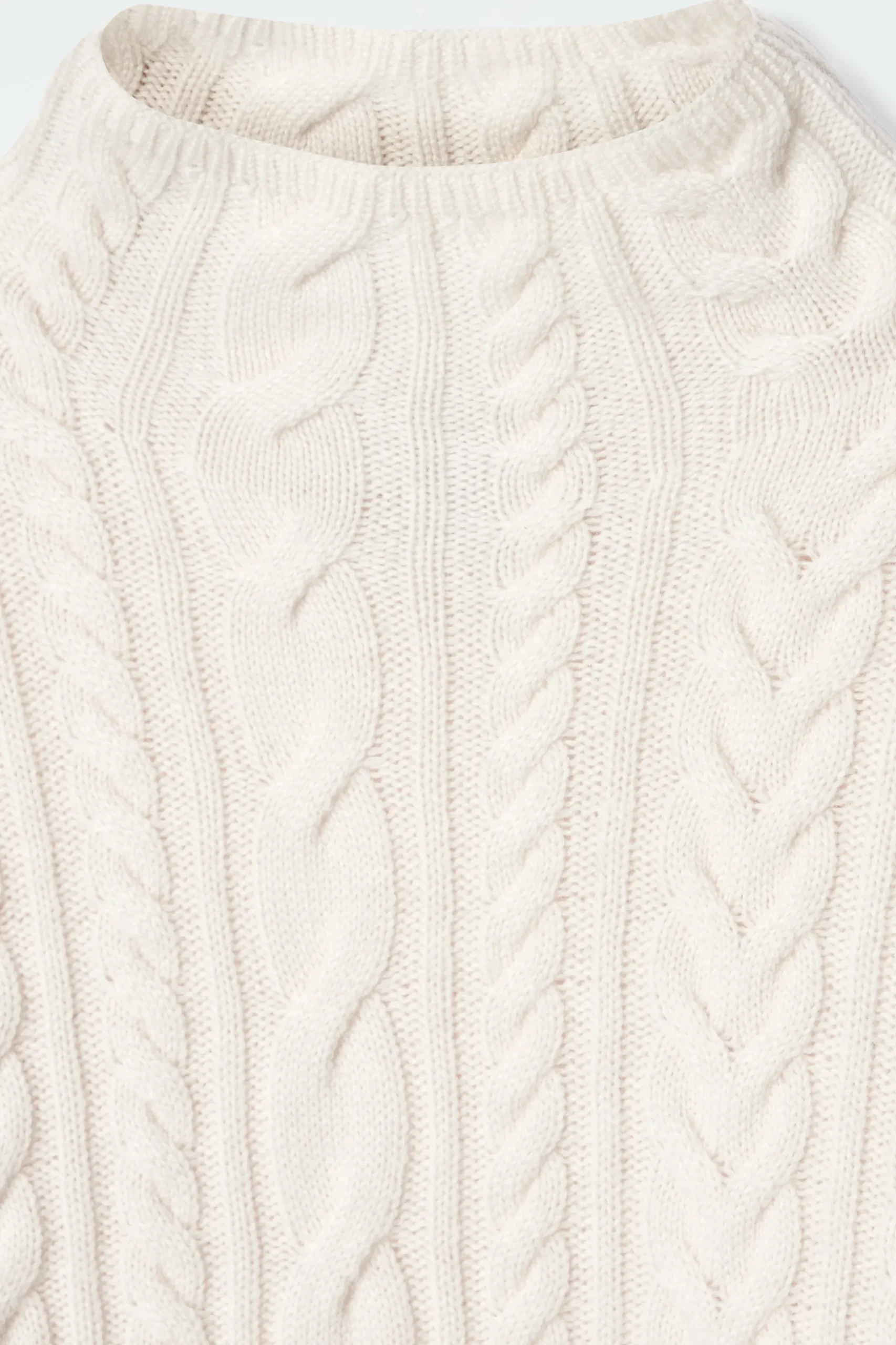 Hot COS SWETER Z WEŁNIANEJ DZIANINY Z WARKOCZOWYM SPLOTEM