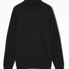 Best COS SWETER Z WEŁNY MERYNOSOWEJ Z WYWIJANYM GOLFEM