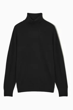 Best COS SWETER Z WEŁNY MERYNOSOWEJ Z WYWIJANYM GOLFEM