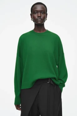 Sale COS SWETER Z WEŁNY MERYNOSOWEJ Z OKRĄGŁYM DEKOLTEM