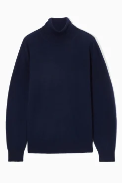 Outlet COS SWETER Z WEŁNY MERYNOSOWEJ Z WYWIJANYM GOLFEM