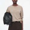 Fashion COS SWETER Z WEŁNY MERYNOSOWEJ Z OKRĄGŁYM DEKOLTEM