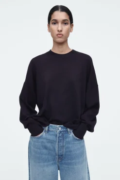 Fashion COS SWETER Z WEŁNY MERYNOSOWEJ Z OKRĄGŁYM DEKOLTEM