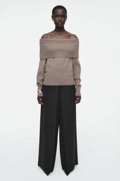 Best COS SWETER Z WEŁNY MERYNOSOWEJ ODSŁANIAJĄCY RAMIONA