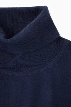 Outlet COS SWETER Z WEŁNY MERYNOSOWEJ Z WYWIJANYM GOLFEM