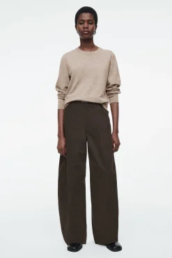 Fashion COS SWETER Z WEŁNY MERYNOSOWEJ Z OKRĄGŁYM DEKOLTEM