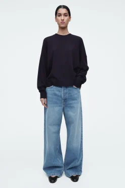 Fashion COS SWETER Z WEŁNY MERYNOSOWEJ Z OKRĄGŁYM DEKOLTEM