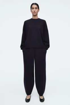 Fashion COS SWETER Z WEŁNY MERYNOSOWEJ Z OKRĄGŁYM DEKOLTEM