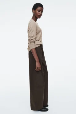 Fashion COS SWETER Z WEŁNY MERYNOSOWEJ Z OKRĄGŁYM DEKOLTEM