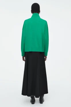Online COS SWETER Z WEŁNY MERYNOSOWEJ Z PÓŁGOLFEM