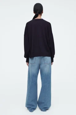 Fashion COS SWETER Z WEŁNY MERYNOSOWEJ Z OKRĄGŁYM DEKOLTEM
