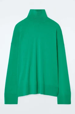 Online COS SWETER Z WEŁNY MERYNOSOWEJ Z PÓŁGOLFEM