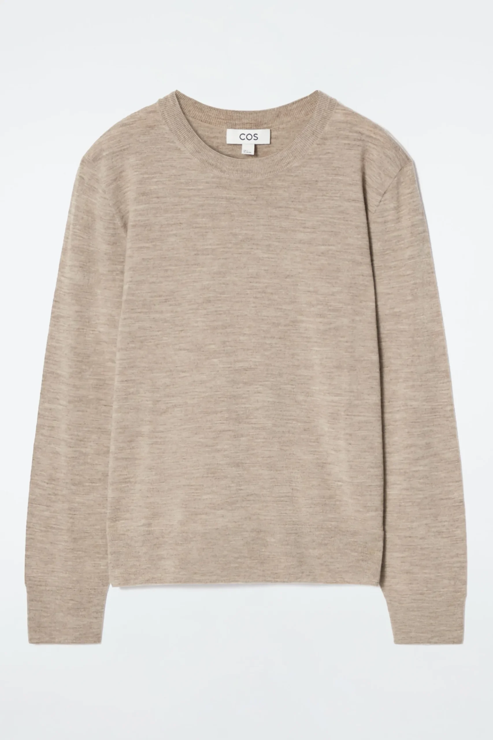 Fashion COS SWETER Z WEŁNY MERYNOSOWEJ Z OKRĄGŁYM DEKOLTEM