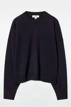 Fashion COS SWETER Z WEŁNY MERYNOSOWEJ Z OKRĄGŁYM DEKOLTEM