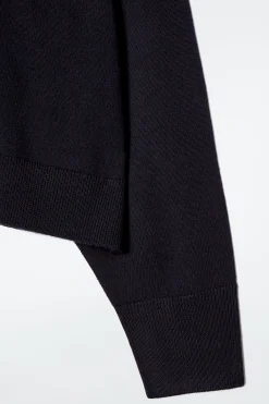 Fashion COS SWETER Z WEŁNY MERYNOSOWEJ Z OKRĄGŁYM DEKOLTEM