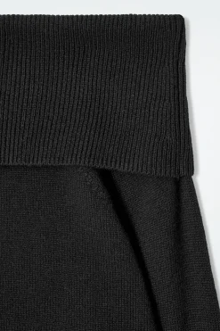 Online COS SWETER Z WEŁNY MERYNOSOWEJ ODSŁANIAJĄCY RAMIONA